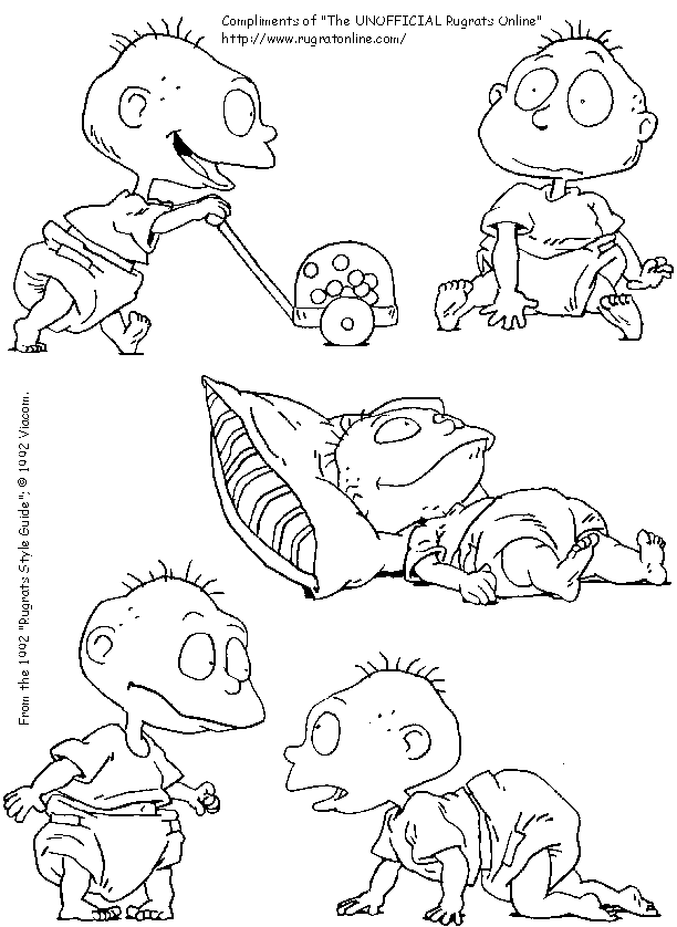 rugrats tommy coloring pages