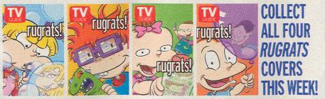 2001 RUGRATS 10TH ANNIVERSARY TRIBUTE TV GUIDE SPECIAL EDITION 4 COVERS 